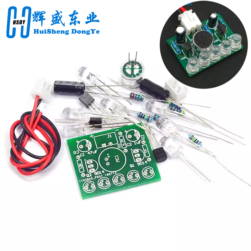 Diy Electronics Learning Kit - 3V-5.5V aktywowana głosem lampa sterująca LED