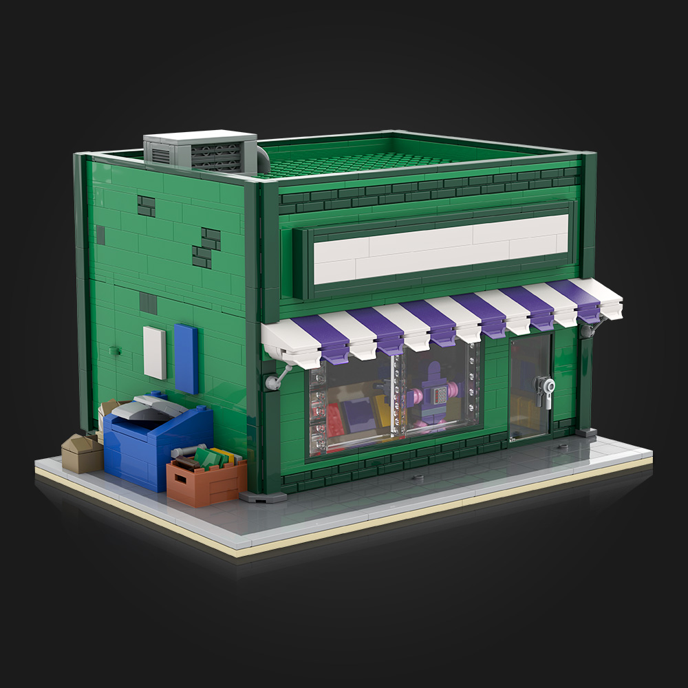 Diy Electronics Shop - MOC Filmowa Ulica z Efektem Filmowym